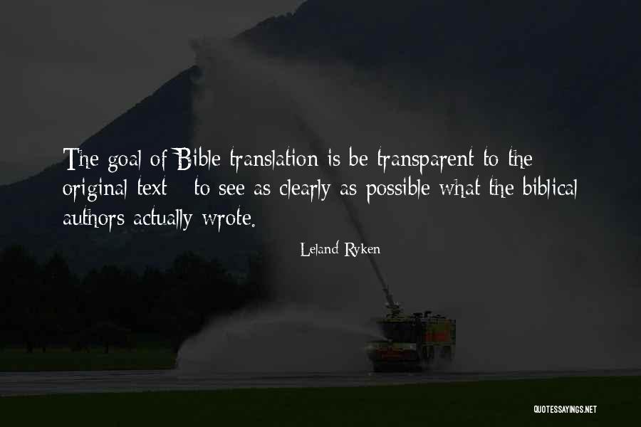 Leland Quotes By Leland Ryken