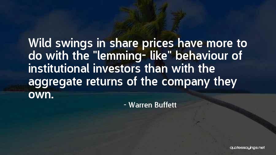 Lemming Quotes By Warren Buffett