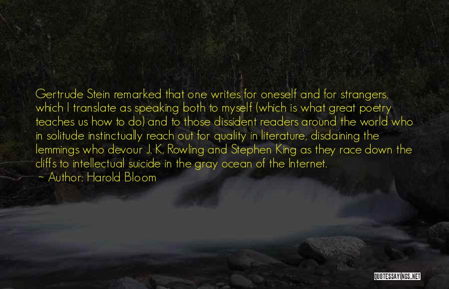Lemmings Quotes By Harold Bloom