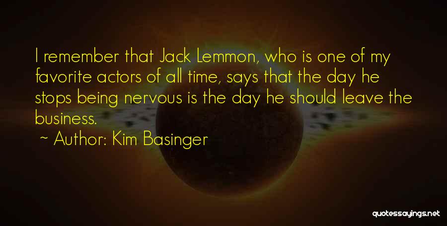 Lemmon Quotes By Kim Basinger