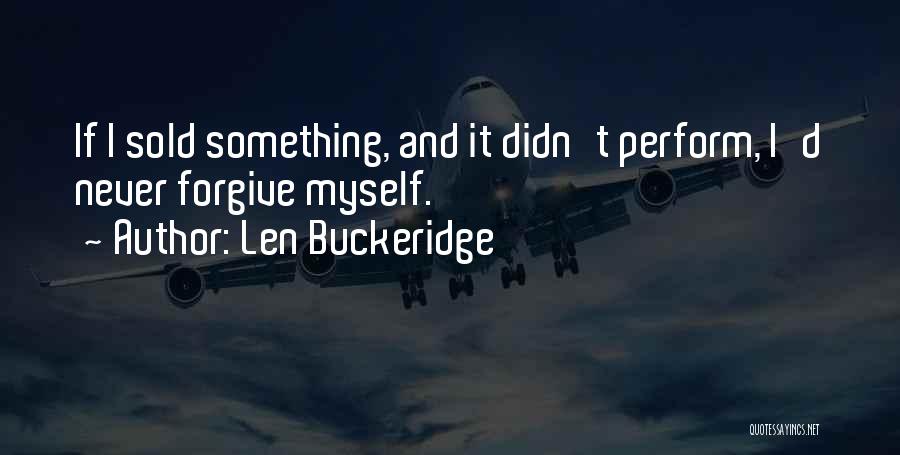 Len Buckeridge Quotes 952014