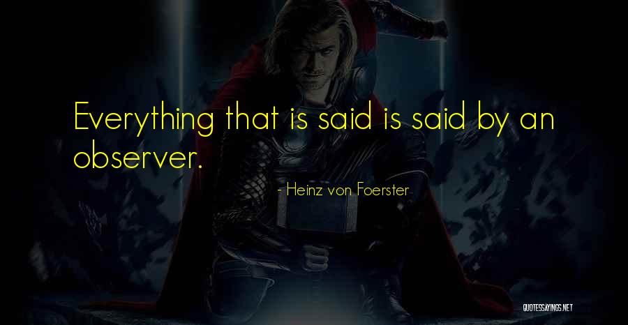 Lenalee And Allen Quotes By Heinz Von Foerster