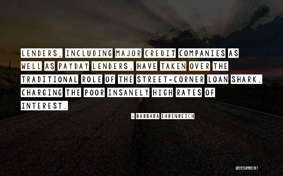 Lenders Quotes By Barbara Ehrenreich