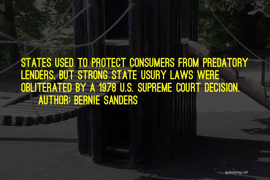 Lenders Quotes By Bernie Sanders