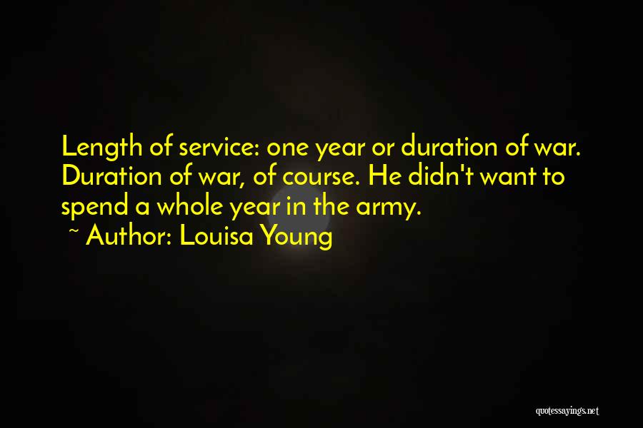 Length Of Service Quotes By Louisa Young