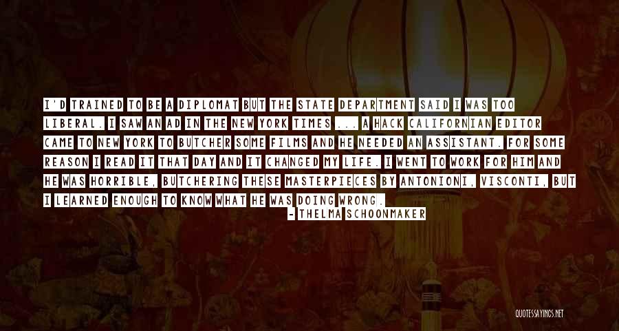 Lenhoff Carpentry Quotes By Thelma Schoonmaker Lenhoff Carpentry Quotes By Thelma Schoonmaker