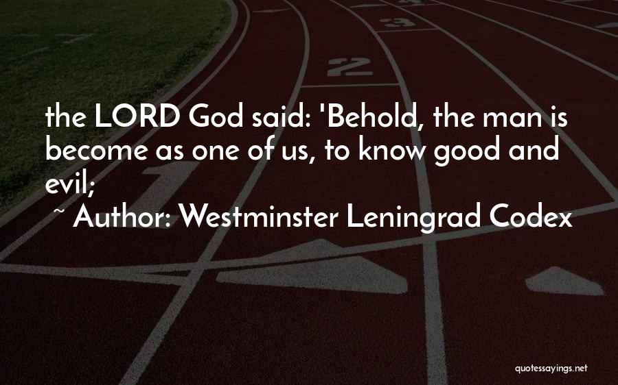 Leningrad Quotes By Westminster Leningrad Codex