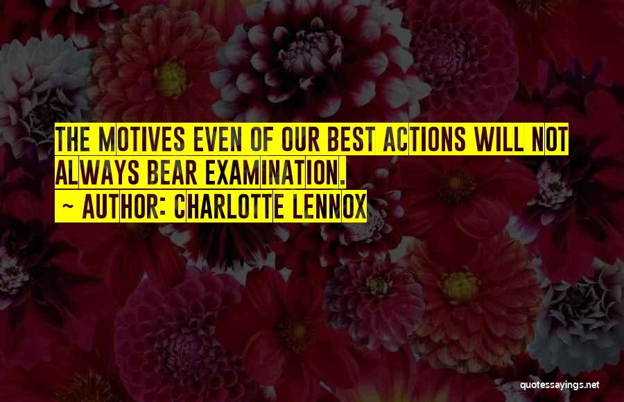 Lennox Quotes By Charlotte Lennox