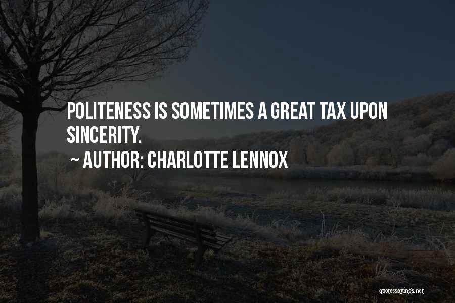 Lennox Quotes By Charlotte Lennox