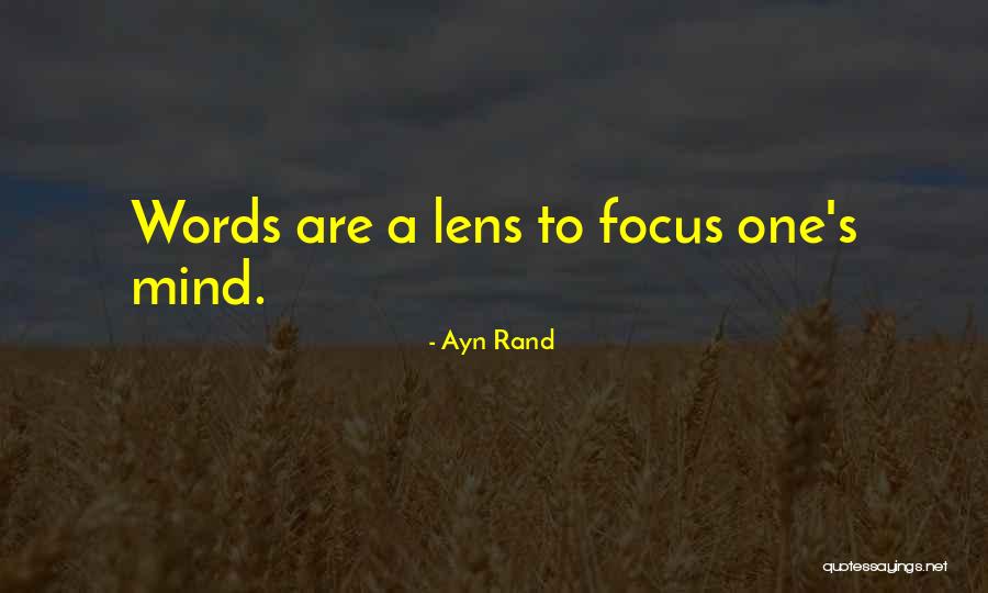 Lens Quotes By Ayn Rand