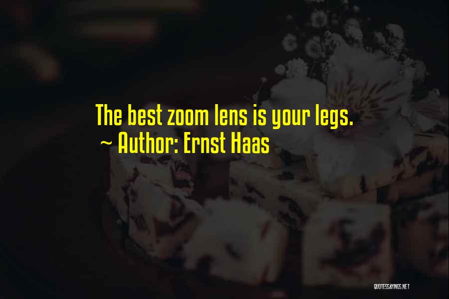 Lens Quotes By Ernst Haas