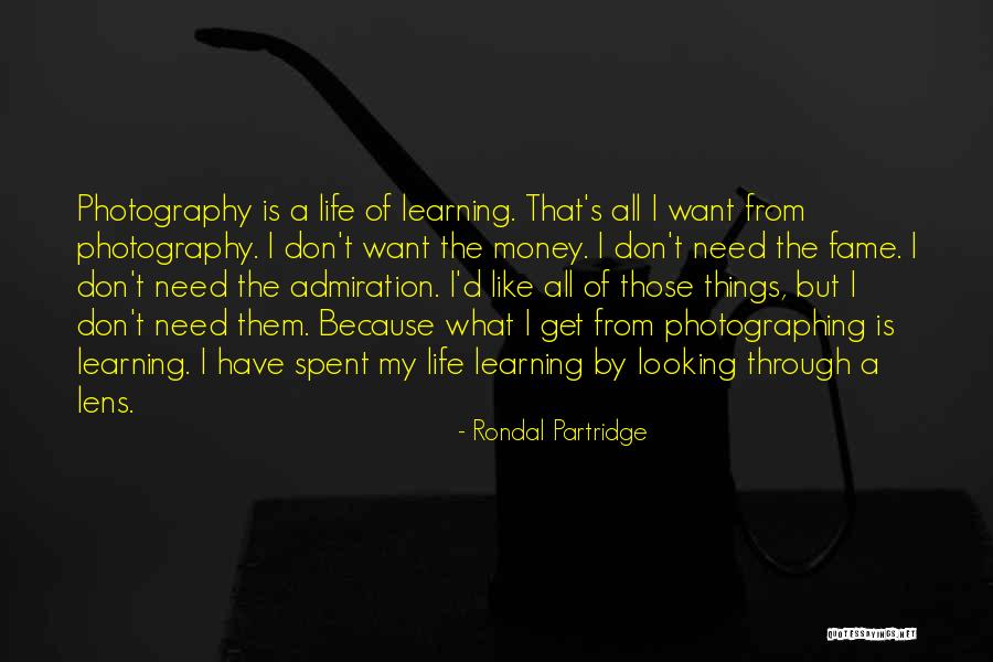 Lens Quotes By Rondal Partridge