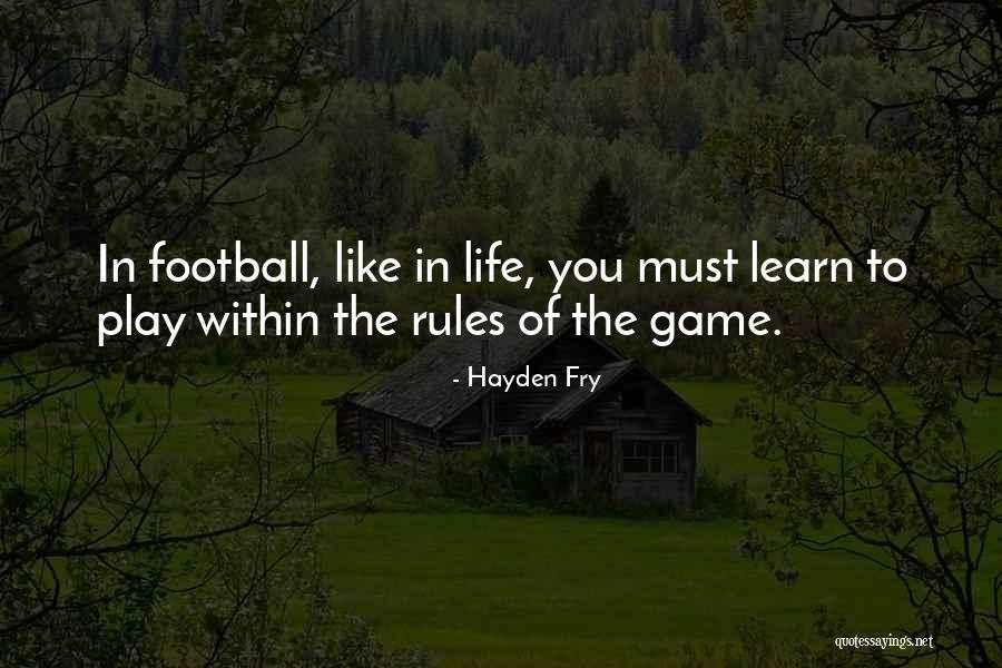Lenzmeier Thomas Quotes By Hayden Fry Lenzmeier Thomas Quotes By Hayden Fry