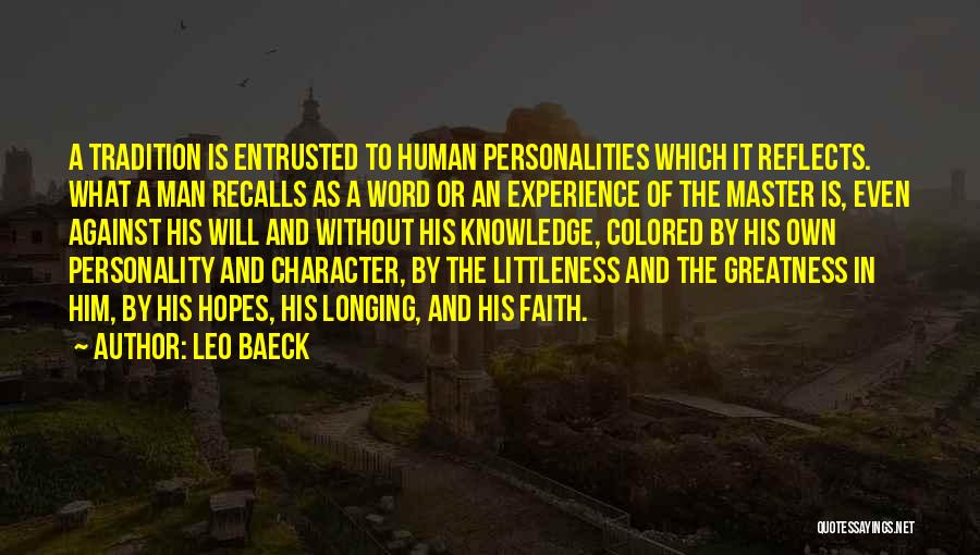 Leo Personality Quotes By Leo Baeck