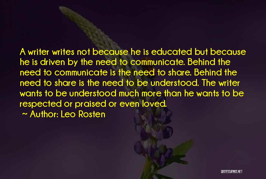 Leo Rosten Quotes 882524