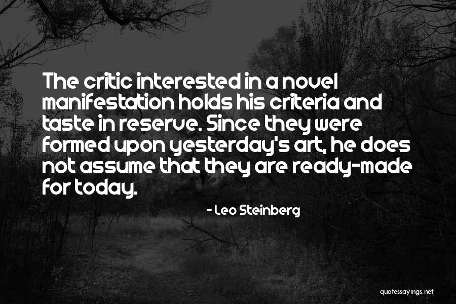 Leo Steinberg Quotes 601535