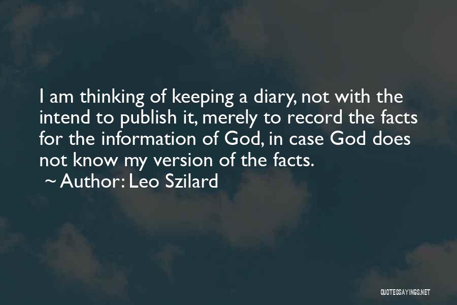 Leo Szilard Quotes 272816