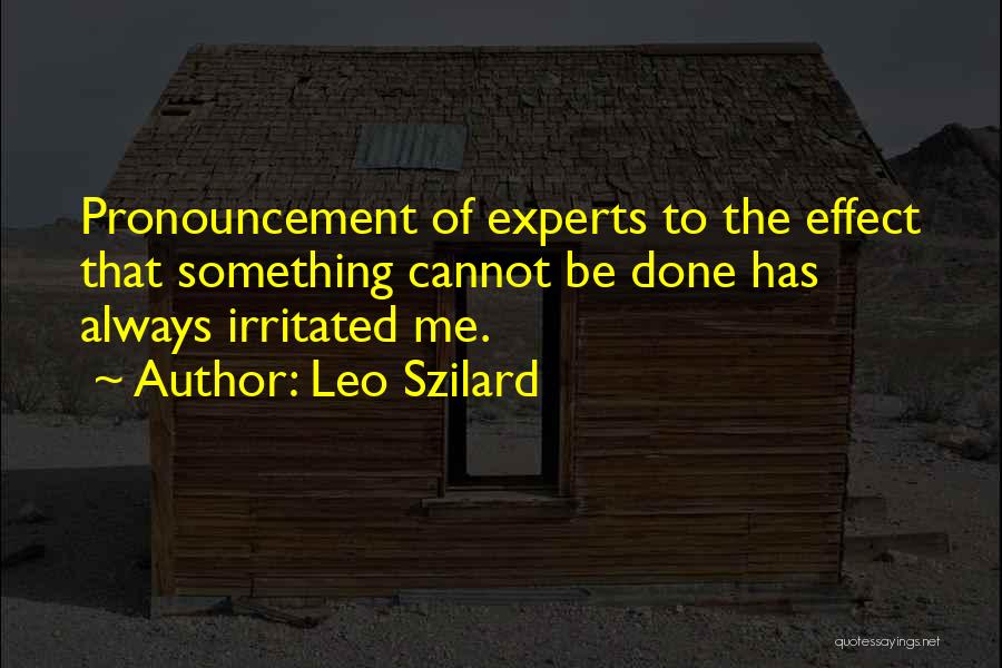 Leo Szilard Quotes 638103