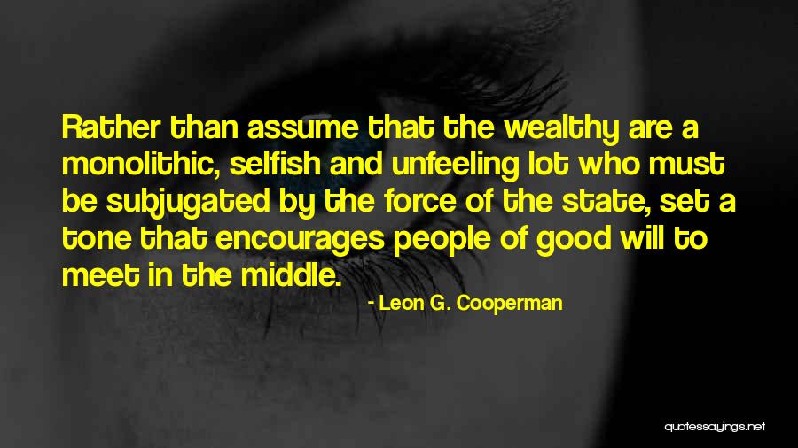 Leon Cooperman Quotes By Leon G. Cooperman Leon Cooperman Quotes By Leon G. Cooperman