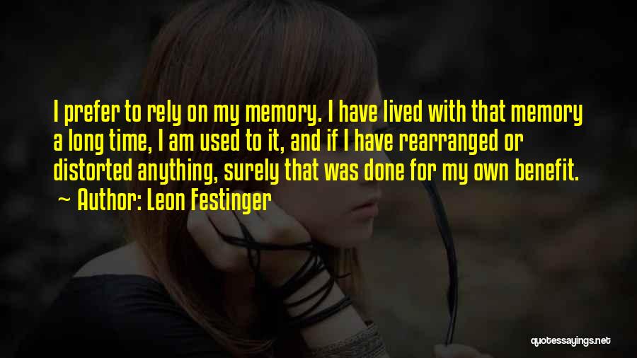 Leon Festinger Quotes 1852806