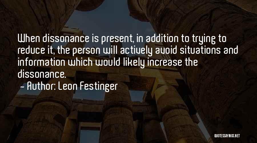 Leon Festinger Quotes 332741