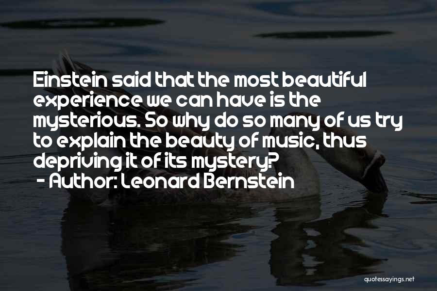 Leonard Bernstein Quotes 269700