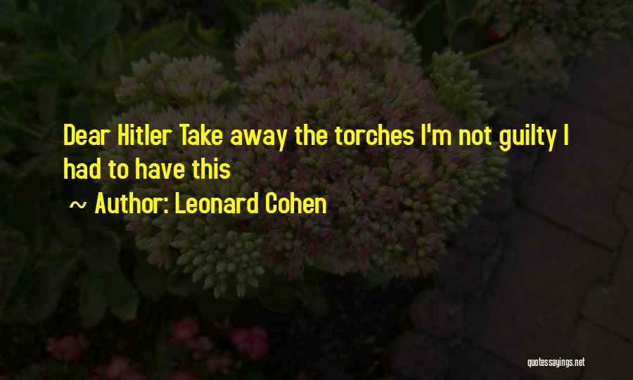 Leonard Cohen Quotes 1046590