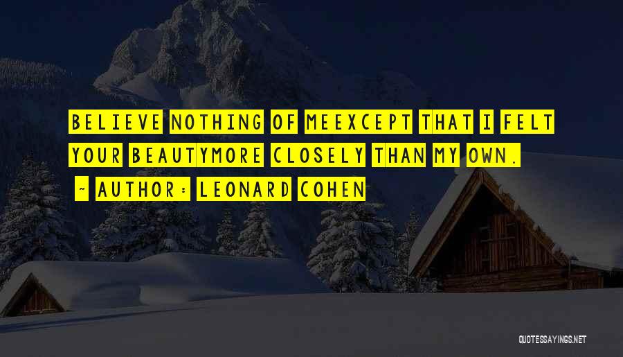 Leonard Cohen Quotes 303906