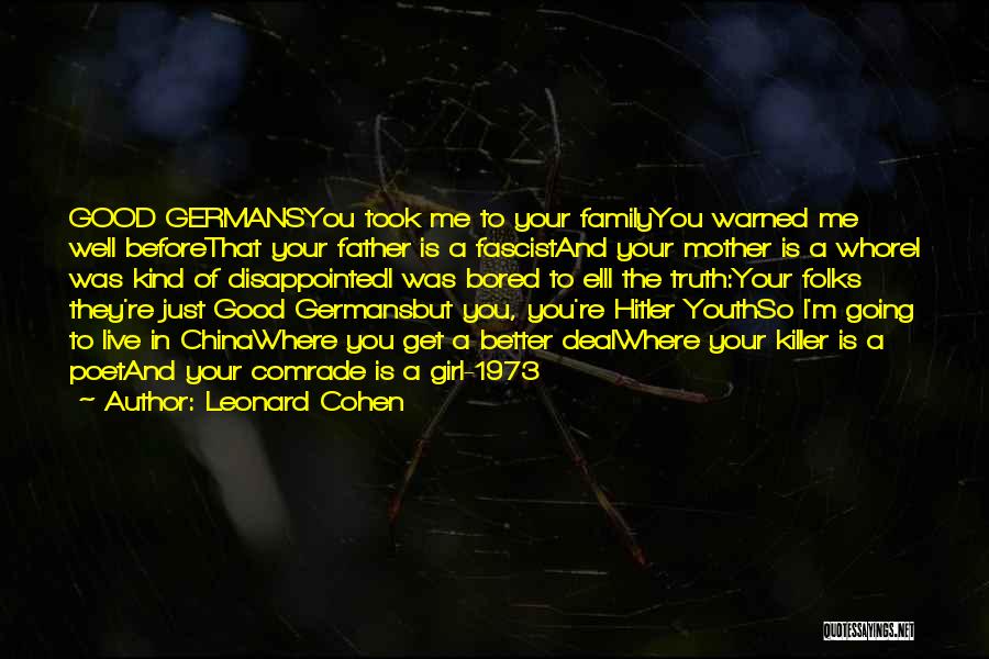 Leonard Cohen Quotes 873798