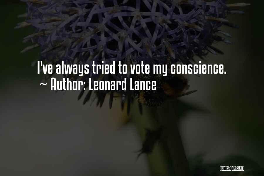 Leonard Lance Quotes 1660003