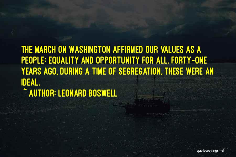 Leonard Washington Quotes By Leonard Boswell