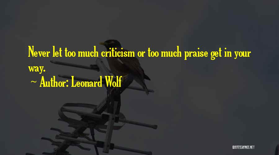 Leonard Wolf Quotes 1283275