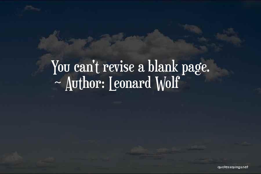 Leonard Wolf Quotes 552242