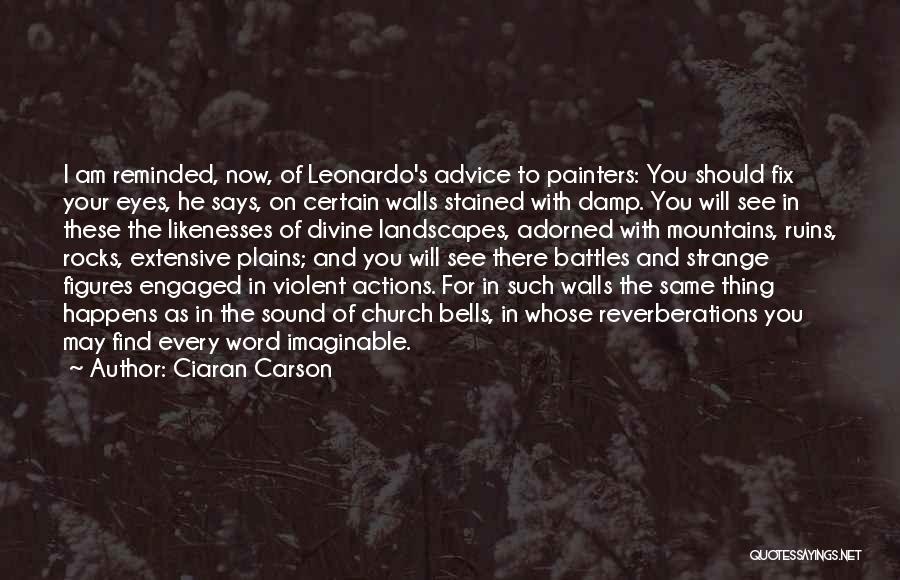 Leonardo's Quotes By Ciaran Carson