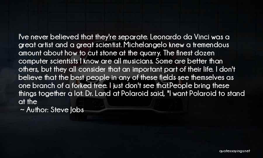 Leonardo's Quotes By Steve Jobs