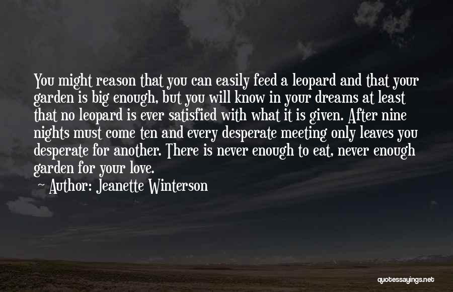 Leopard Quotes By Jeanette Winterson