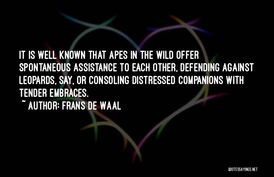 Leopards Quotes By Frans De Waal