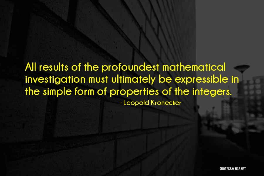 Leopold Kronecker Quotes 1147788