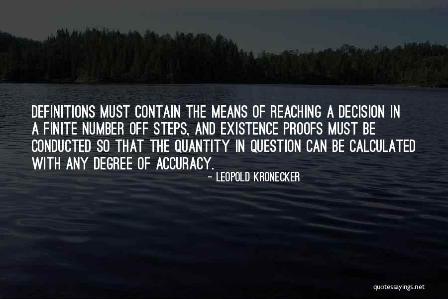 Leopold Kronecker Quotes 631935