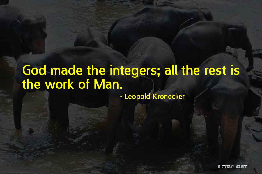 Leopold Kronecker Quotes 769482