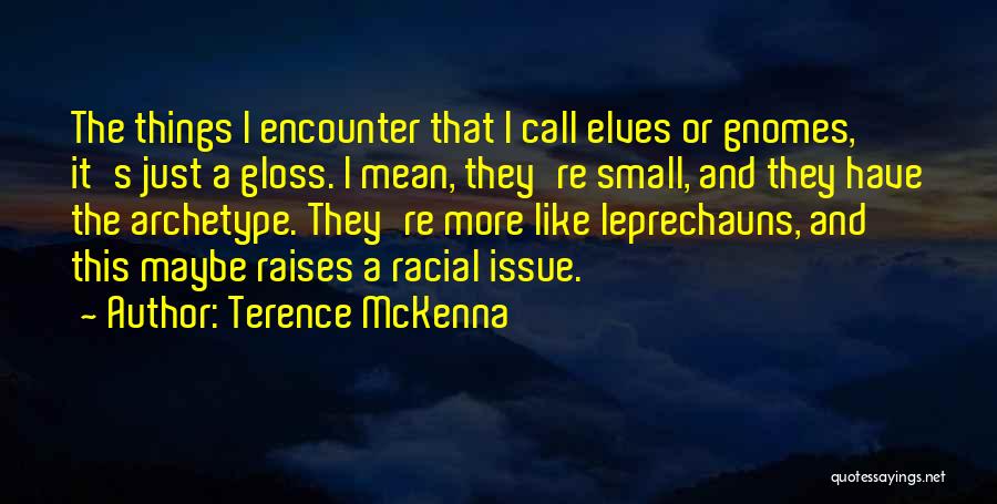 Leprechauns Quotes By Terence McKenna