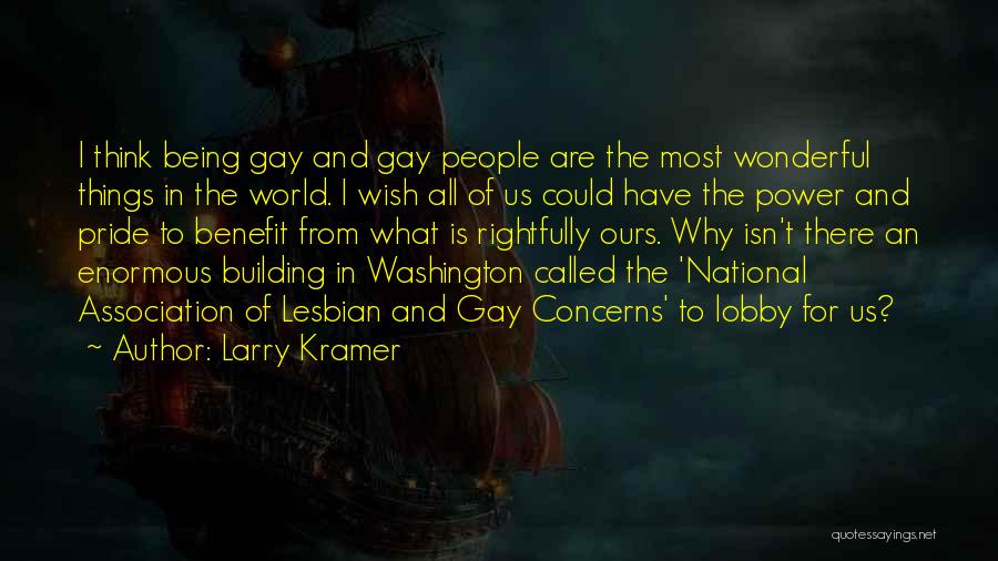 Lesbian Pride Quotes By Larry Kramer