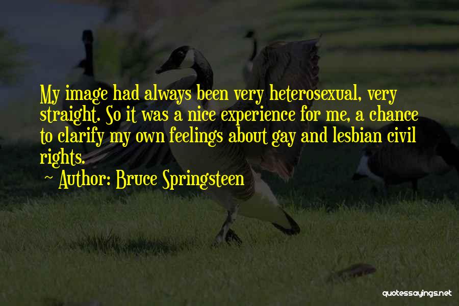 Lesbian Rights Quotes By Bruce Springsteen