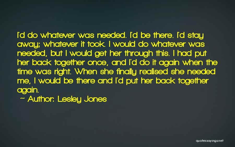 Lesley Jones Quotes 959868