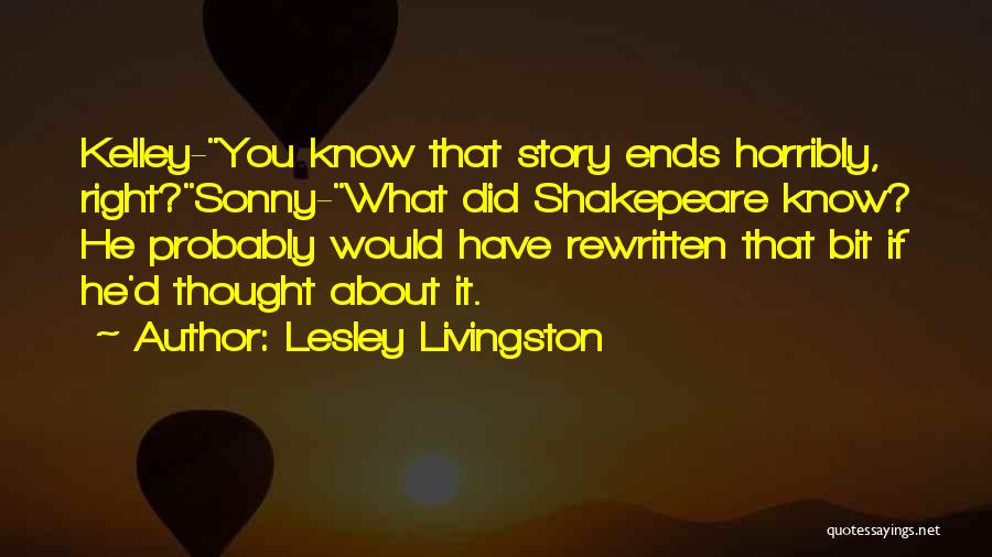 Lesley Livingston Quotes 975724