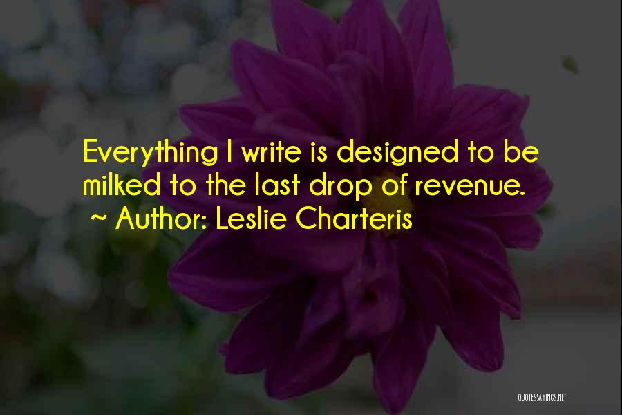 Leslie Charteris Quotes 1703224