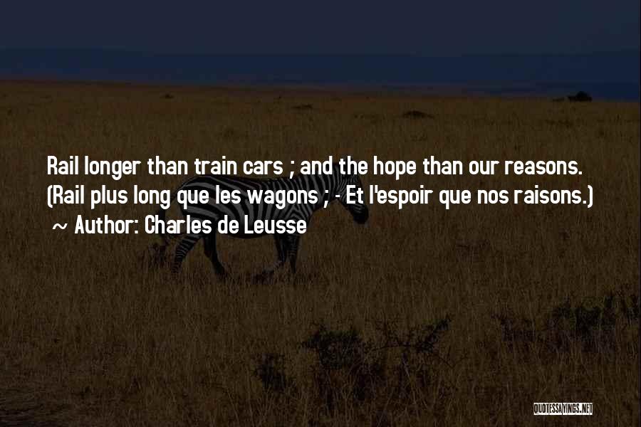 L'espoir Quotes By Charles De Leusse