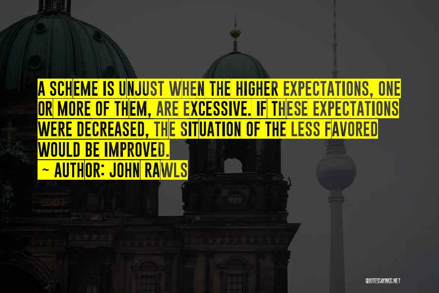 Less Expectations Quotes By John Rawls