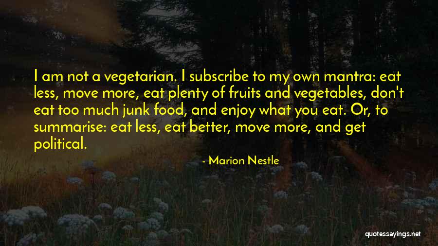 Less Food Quotes By Marion Nestle Less Food Quotes By Marion Nestle