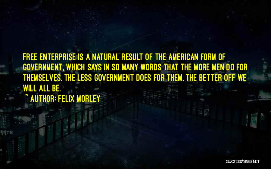 Less Government Quotes By Felix Morley